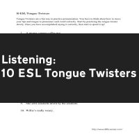 10 ESL Tongue Twisters