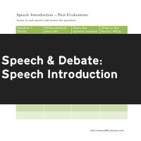 Speech Introduction