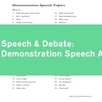 Demonstration Speech Assignment