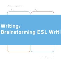 Brainstorming ESL Writing  Topics